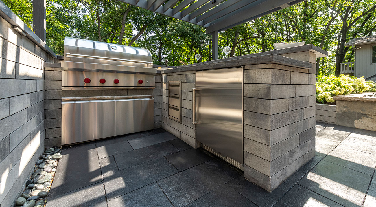 Lineo Dimensional Stone Outdoor Kitchen Limestone 6022