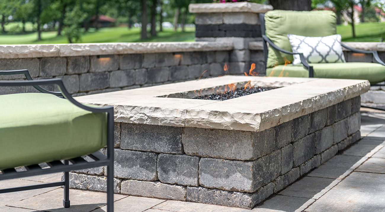 Olde Quarry Fire Water Feature Granite 4196