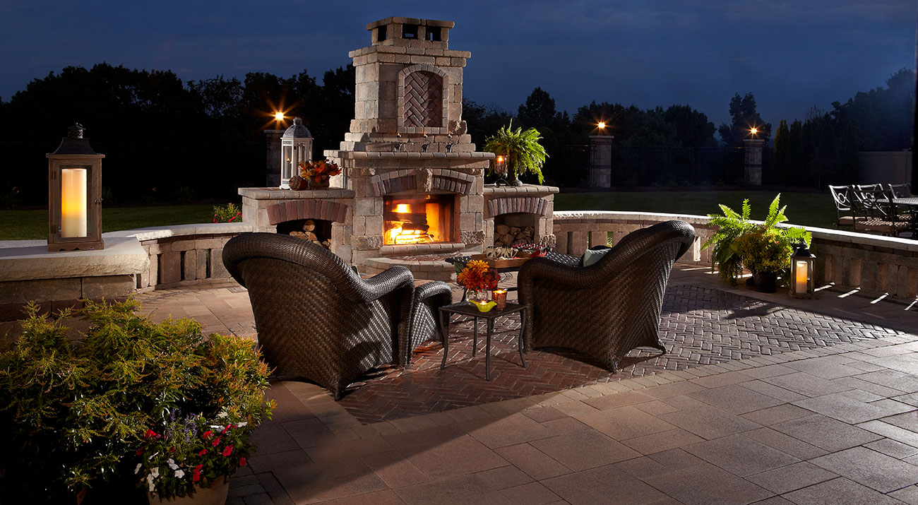 Tuscany Fireplace Fire Water Feature 5758
