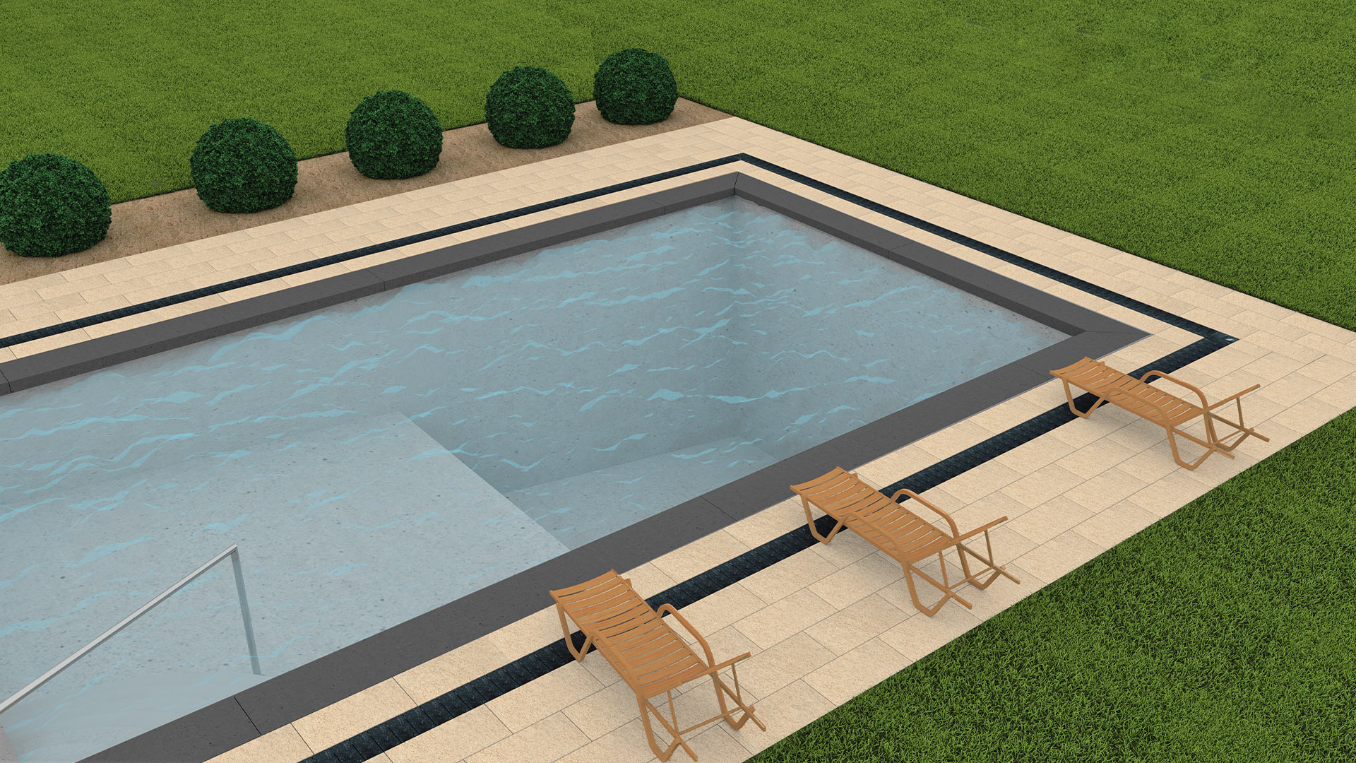 pool coping installation