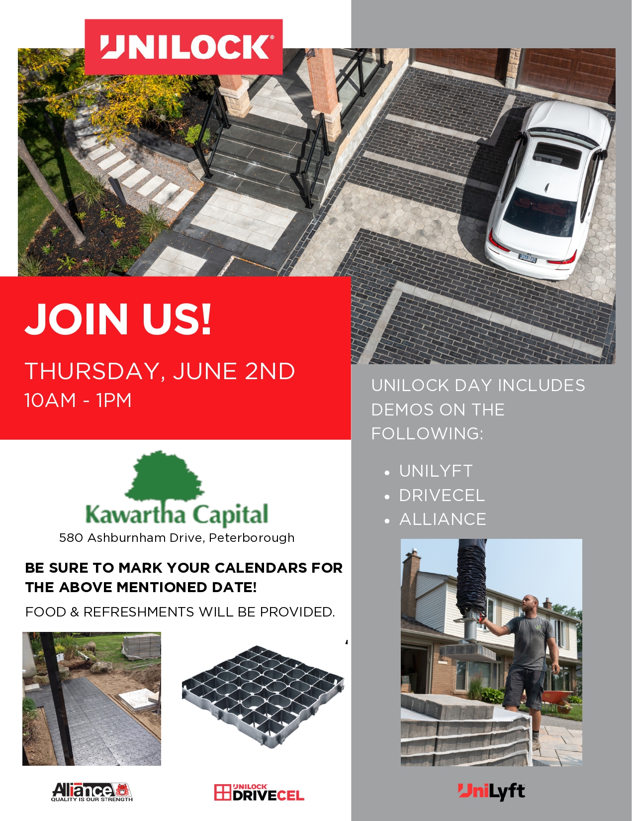 Unilock Day Flyer_June 2_Kawartha Capital