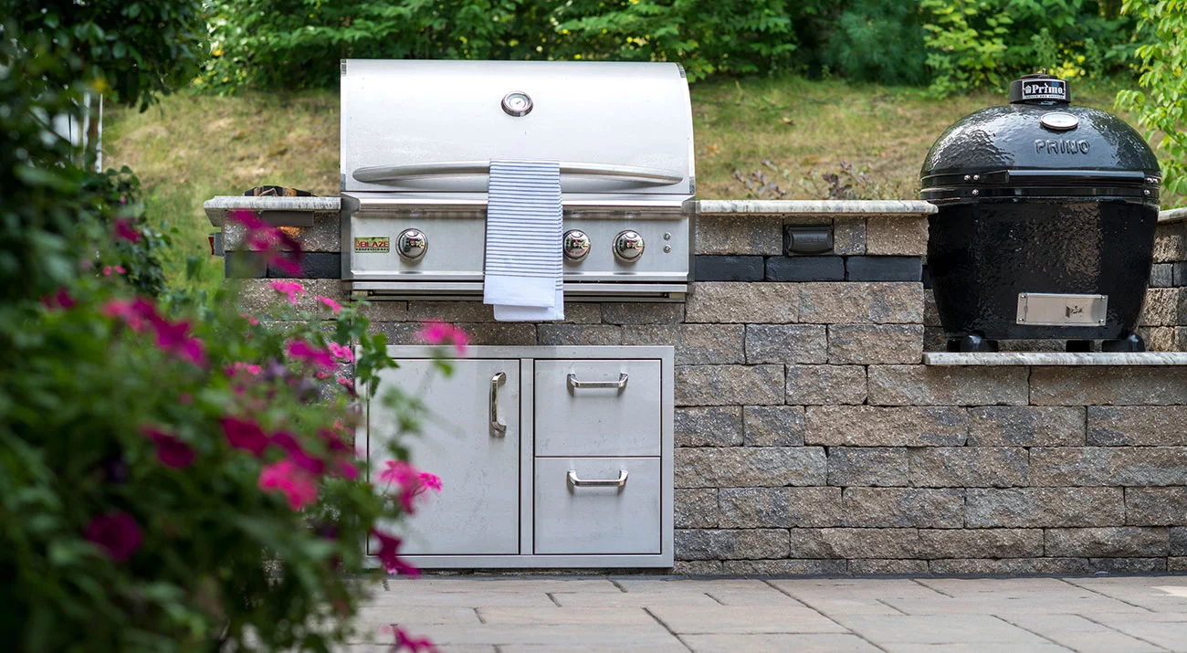 Estate Wall Outdoor Kitchen Almond Grove 4585