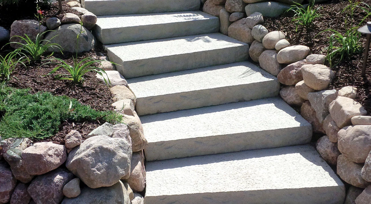 Ledgestone Steps Walls Buff 4645