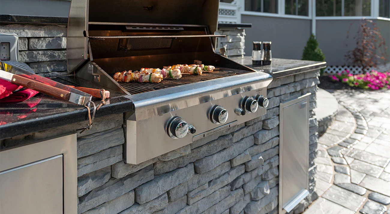 Rivercrest Wall Outdoor Kitchens Coastal Slate 7519