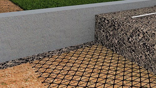 Concrete curb edge restraint