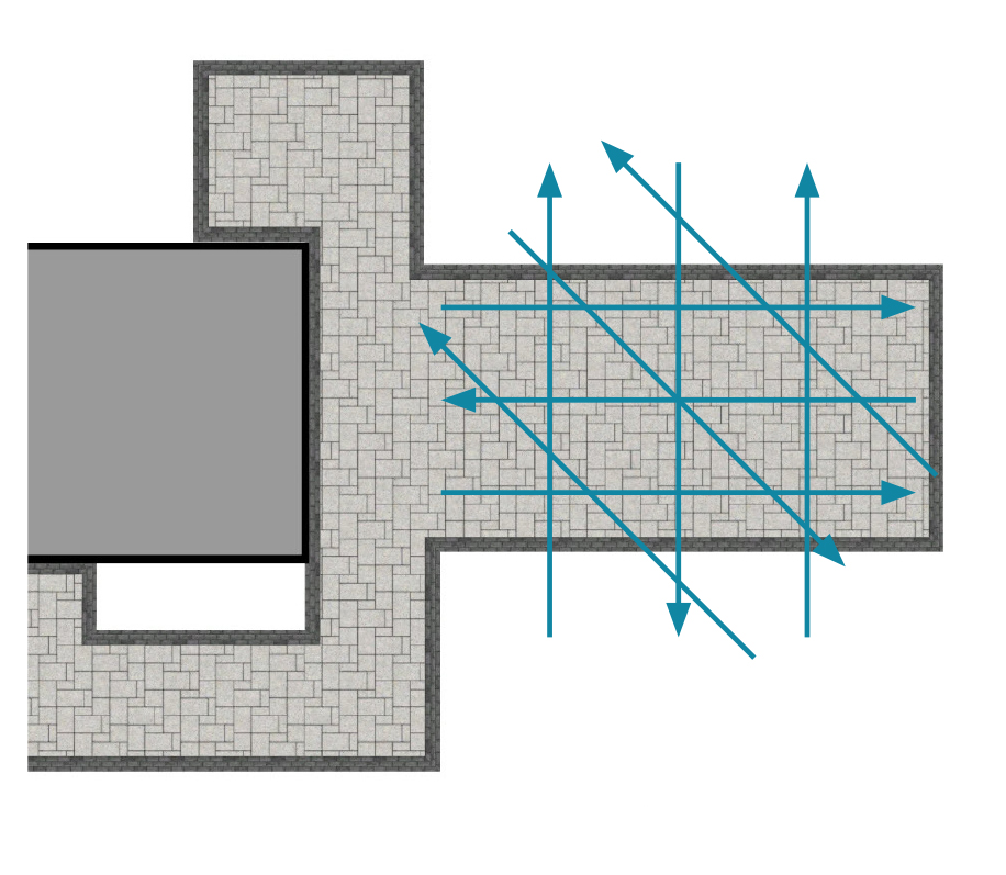 Paver compaction overhead view