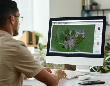uvision 3d software on desktop computer screen